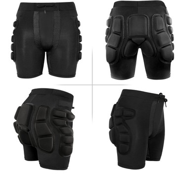 SPODNKI OCHRONNE CHULAJNOGA ROLKI WYCZYNOWE RELAXYEE S CZARNE SKATE