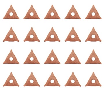 Споттеры STARS для кузовного ремонта, треугольники-споттеры медные, 20 шт.