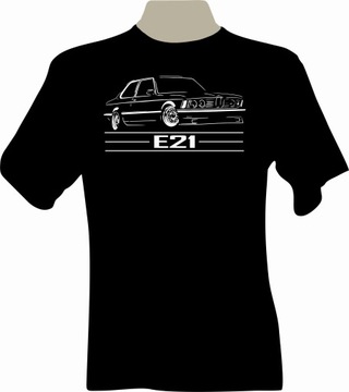 KOSZULKA T-shirt z nadrukiem dla fana BMW E21