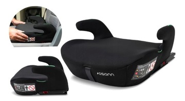 OSANN SIEDZISKO PODSTAWKA SAMOCHODOWA ISOFIX BOOST I-SIZE BLACK DLA DZIECKA
