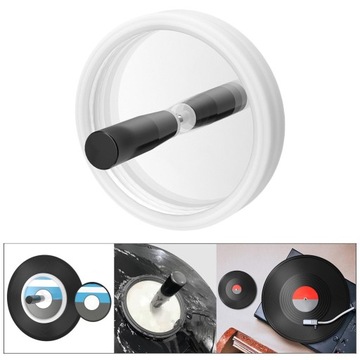 Зажим для чистки виниловых пластинок, водонепроницаемый, силикон, 116 мм, белый