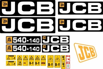 NAKLEJKI JCB 540-140 ŁADOWARKA TELESKOPOWA FOLIA