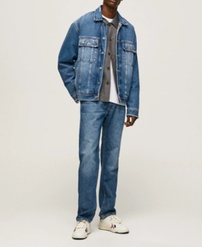 PEPE JEANS Kurtka jeansowa Young Bandana PM402673 Niebieski Regular Fit