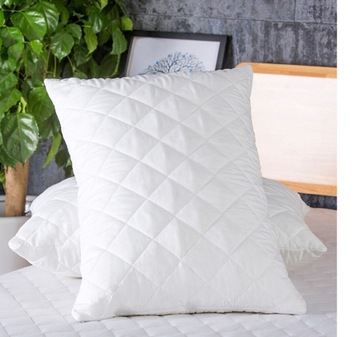 ПОДУШКА МЯГКАЯ БЕЛАЯ 40х40, АНТИАЛЛЕРГИЧНАЯ, СТЕГАНАЯ, ТОЛСТАЯ, НА МОЛНИИ, ПРОИЗВОДИТЕЛЬ