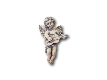 Płaskorzeźba gipsowa Aniołek z Gitarą Amorek GIFT
