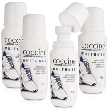 4x Coccine Biała Farba do Sneakersów Wybielacz But