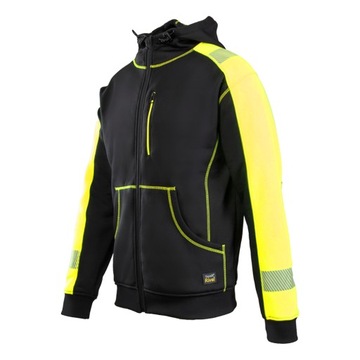 Bluza DRESOWA ROBOCZA ODBLASKOWA POLAR z kapturem