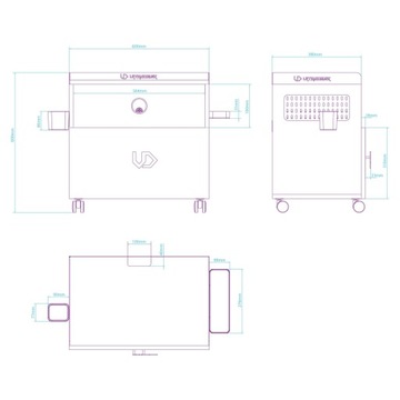 Ultradesk CRATE универсальный шкаф, черный