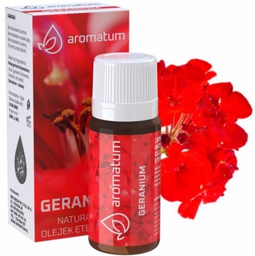 Aromatum naturalny Olejek eteryczny Geranium geraniowy 12ml AFRODYZJAK