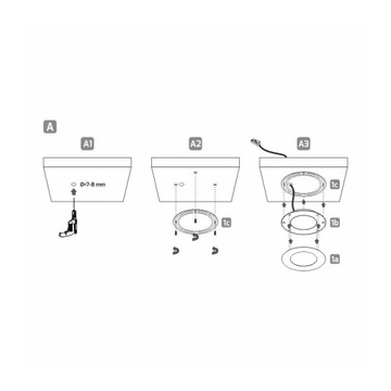 Светодиодный светильник Magneto под шкафом 2,8 Вт, теплый черный