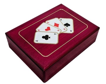 KARCIARKA PUDEŁKO NA KARTY SZKATUŁKA HAND MADE POLSKA