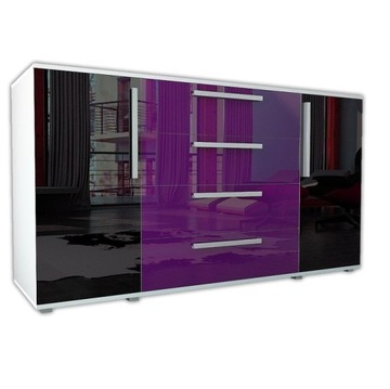 2-DRZWIOWA KOMODA KOLOROWA Z SZUFLADAMI 160 CM