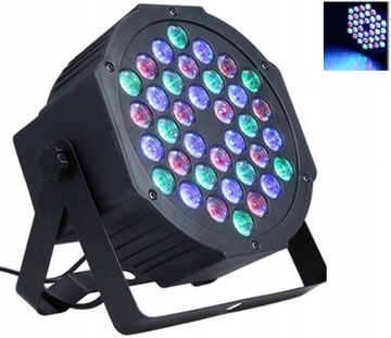 Красочный светодиодный сценический прожектор PAR RGB 36 светодиодов DMX