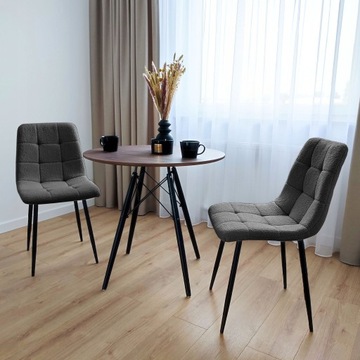 KRZESŁO TAPICEROWANE NOWOCZESNE MIĘKKIE PLUSZOWE TEDDY BARANEK BOUCLE LOFT