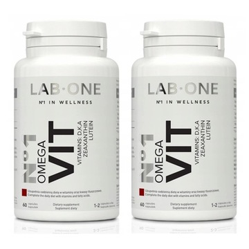 LAB ONE OMEGA VIT D3 K2 EPA LUTEINA + WITAMINY 120