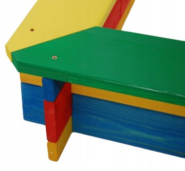 ДЕРЕВЯННАЯ КАСКАДНАЯ ПЕСОЧНИЦА, ТРИ УЗОРА КРЫШИ