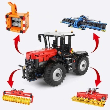 KLOCKI CIĄGNIK TRAKTOR 4W1 TECHNIC APLIKACJA 17020