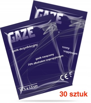 CHUSTECZKI 30szt DO DEZYNFEKCJI RĄK SKÓRY TELEFONU