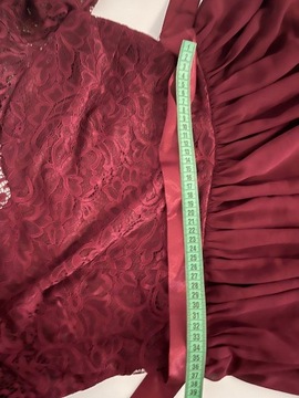 bery love suknia sukienka wieczorowa długa czerwona rozmiar XL