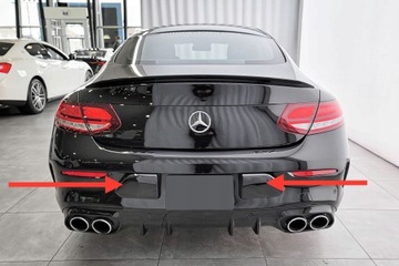 MERCEDES C-CLASS C205 COUPE 14-21 DYFUZOR TYLNY Z PDC ZESTAW AMG C43 COUPE