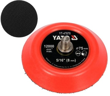 YATO TALERZ POLERSKI 75MM TARCZA Z RZEPEM, 5/16''