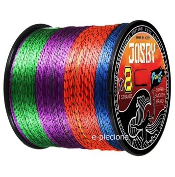 PLECIONKA Josby X8 300m 0,23 mm kolorowa kamuflaż 8 splotów morska na morze