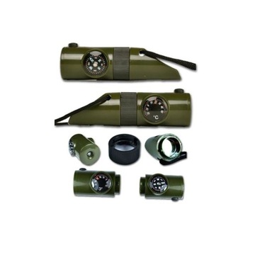 СВИСТОК СО СПАСАТЕЛЬНЫМ КОМПАСОМ КОМПАС ВЫЖИВАНИЯ МАГНИТНЫЙ ФАКЕЛ 6в1