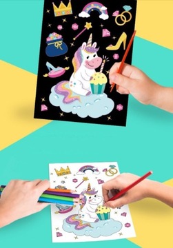 Игра со скретчами, раскраска со скретчами, Magic Scratch
