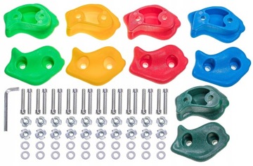 Ручки детские CALIMING STONES ROCKS, разноцветные, 10 шт + шурупы.