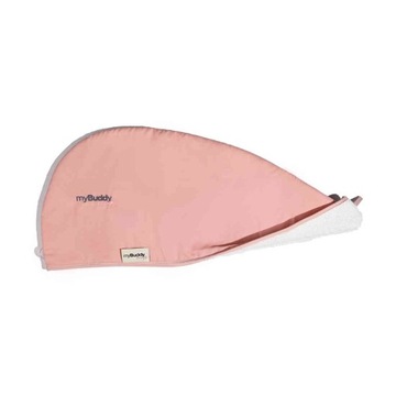 myBuddy Turban do Włosów Długich Różowy XXL