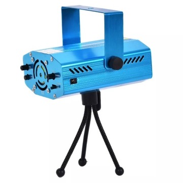 Projektor LASEROWY Dyskotekowy LASER Disco Stroboskop Światła LED RGB