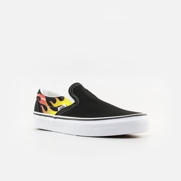 Buty Vans CLASSIC SLIP-ON FLAME Black/White