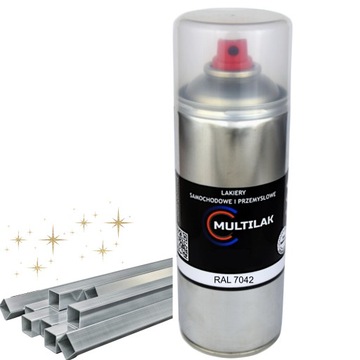 Lakier farba w sprayu do aluminium RAL 7042 Połysk