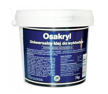 Klej do Wykładzin Podłóg OSAKRYL Korek Styropian Filc PCV Winyl 1kg