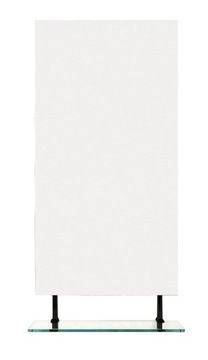 Lustro z półką 50x80 cm czarny mat , WEGA /48H