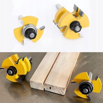 Набор фрез для шпунтов и пазов с пределом толщины 8 мм.