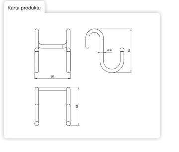 ДВОЙНОЙ ХРОМИРОВАННЫЙ КРЮК ДЛЯ ВЕШАЛКИ CWJ211D