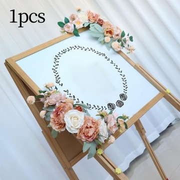 Dekoracja ślubna Łuk Kwiatowy Sztuczny Kwiatowy Swag Rzemiosło Wiszące