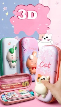 декомпрессия Симпатичный пенал для рисования ручкой с животными