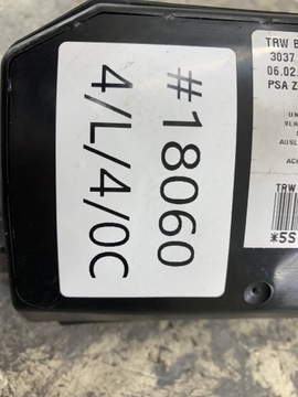 PEUGEOT 607 ULOŽENÍ VZDUCHOVÁ AIRBAG PRAVÝ ZADNÍ 9655090580