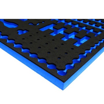 Пенопластовая вставка для набора инструментов Тележка 1/4+1/2