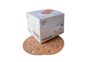 SUNMIGHT PAPIER ŚCIERNY KRĄŻEK GOLD 150MM P150