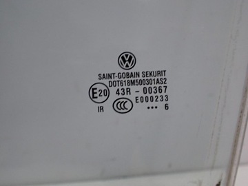 SKLO (OKNO) DVEŘE LEVÝ PŘEDNÍ ORIGINÁLNÍ VW PHAETON 07R