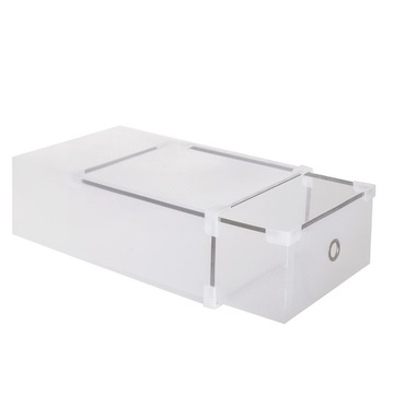 PUDEŁKO POJEMNIK ORGANIZER NA OBUWIE BUTY WYSUWANE DO SZAFY 31x20,5x11 cm