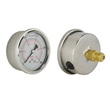 MANOMETR HYDRAULICZNY ZEGAR 63mm 0-10 Bar 1/4
