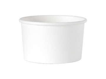 Miska papierowa biała na lody deserowa 130ml 25szt