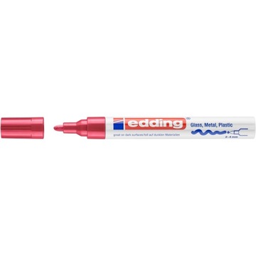 МАРКЕР EDDING PAINT MARKER RED, круглый наконечник, 2 шт.