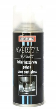 LAKIER BEZBARWNY POŁYSK AKRYL FARBA TROTON 400ML