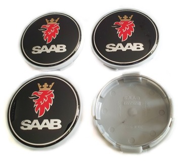 SAAB DEKIELKI KAPSLE DEKLE ZNACZKI FELG 62mm/59mm