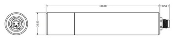 Лазер зеленой линии 10 мВт IP67 520 нм LAMBDAWAVE